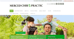 Desktop Screenshot of mercedchiropractic.com