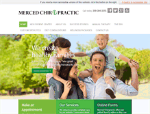 Tablet Screenshot of mercedchiropractic.com